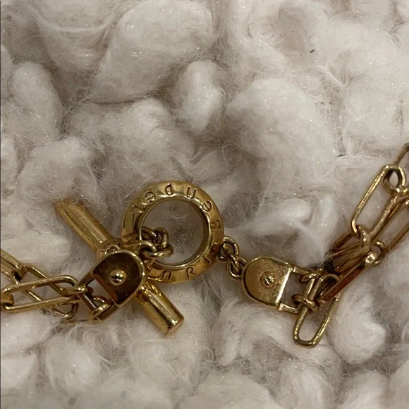 HENRI BENDEL 36 in Black Stone Grey Bead Toggle to Double Necklace w HB Bag EUC